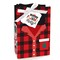 Big Dot of Happiness Christmas Pajamas - Holiday Plaid PJ Party Favor Boxes - Set of 12